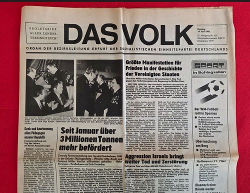 1982 fussball - 14.6.1982,