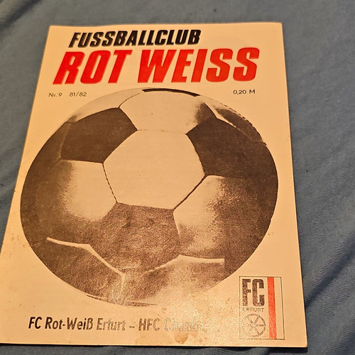 Fußballprogramm rot weiß - fußballprogramm:, rot-weiß