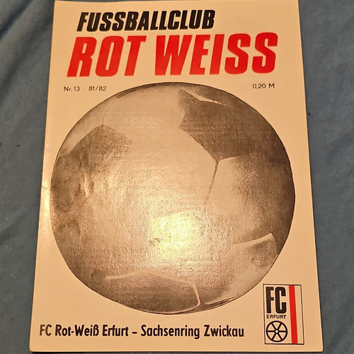 Fußballprogramm rot weiß - fußballprogramm:, rot-weiß