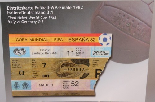 Fußball 1982 postkarte - fußball,