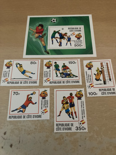 1982 block und marken - wm,